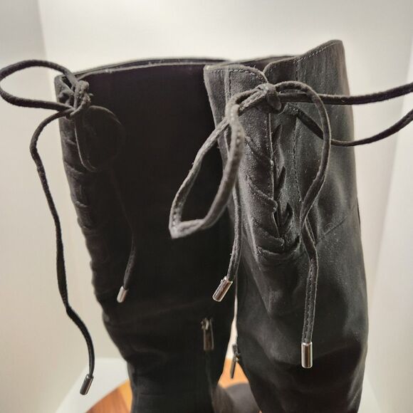 Kenneth Cole Reaction Corie Lace Boots – Women’s 8.5, Black Tall Zip - Picture 10 of 12